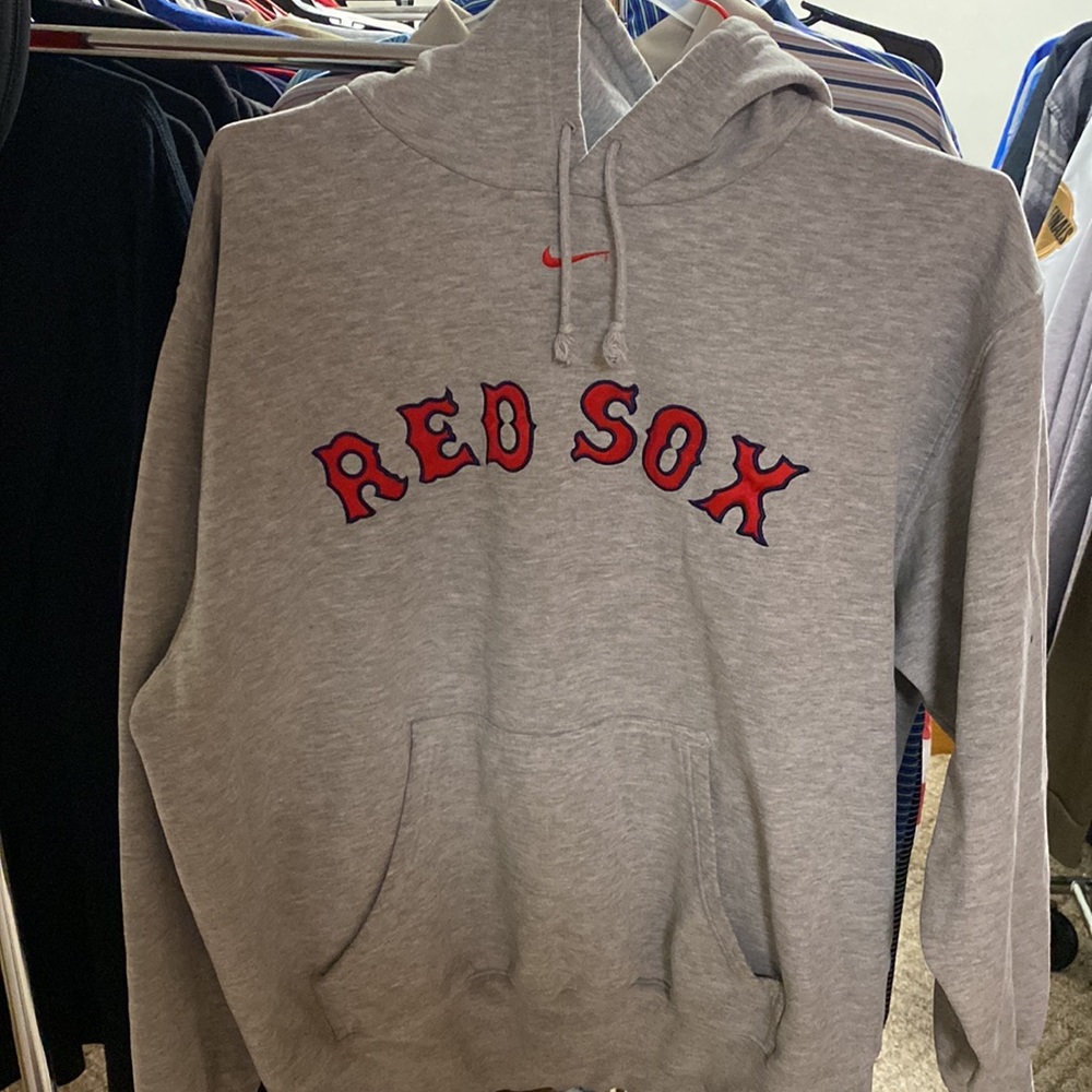 Men’s Vintage Y2K Nike Center Swoosh Boston Red Sox Hoodie